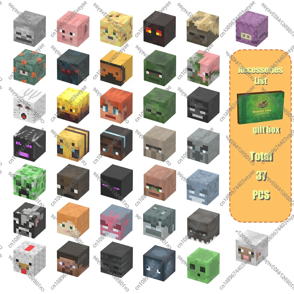 Magnetic Building Blocks - Mine World STEM Construction Set for Kids