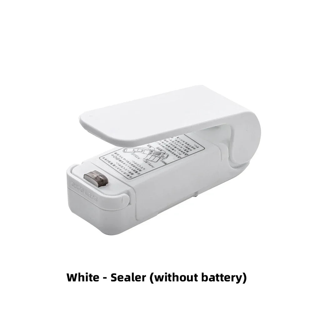 A portable bag sealer on a white background