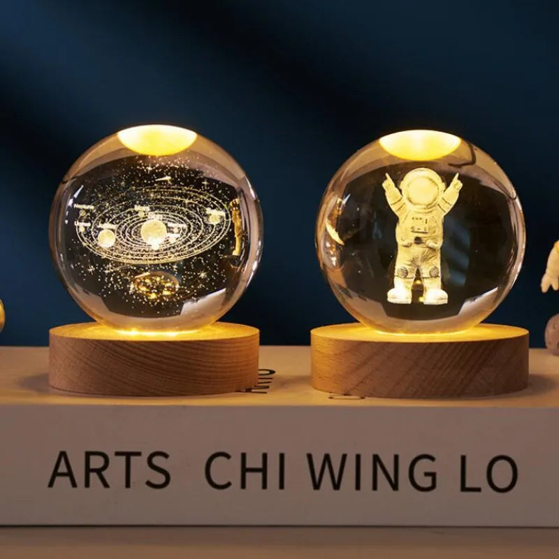 alt="Touch-sensitive Crystal Ball Lamp with adjustable brightness settings"