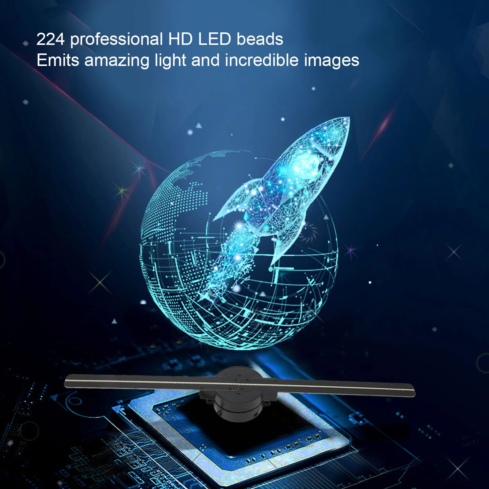 AeroVision 3D Hologram Display Fan - WiFi Smart Floating Image Projector