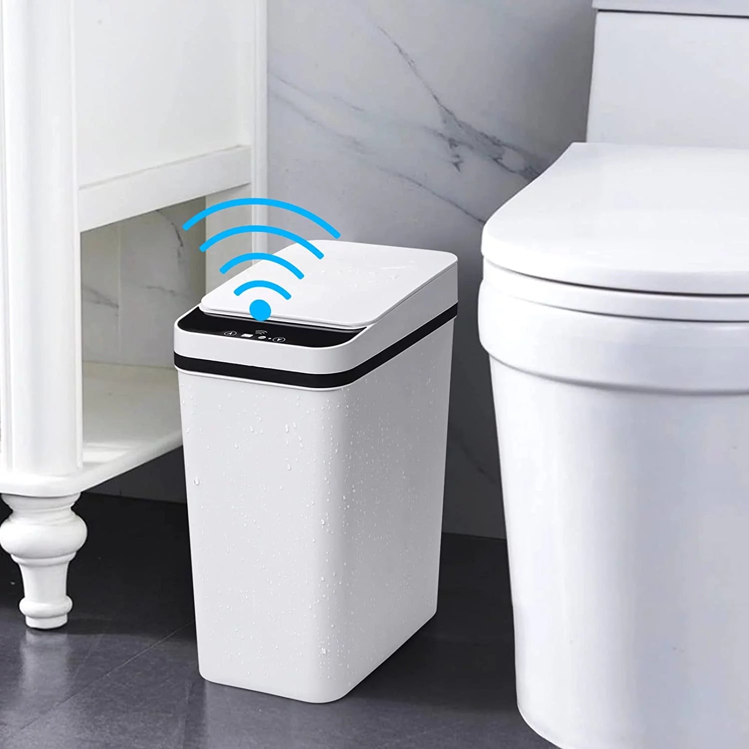 Smart Lid 2.5 Gallon Contactless Trash Can - Explore Ethereal