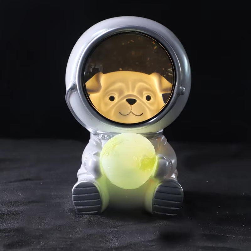 Astronaut Night Light Charge LED Galaxy Guardian Pet Astronaut USB Night Light Bedroom Decoration Star Kids Birthday Gift - Explore Ethereal