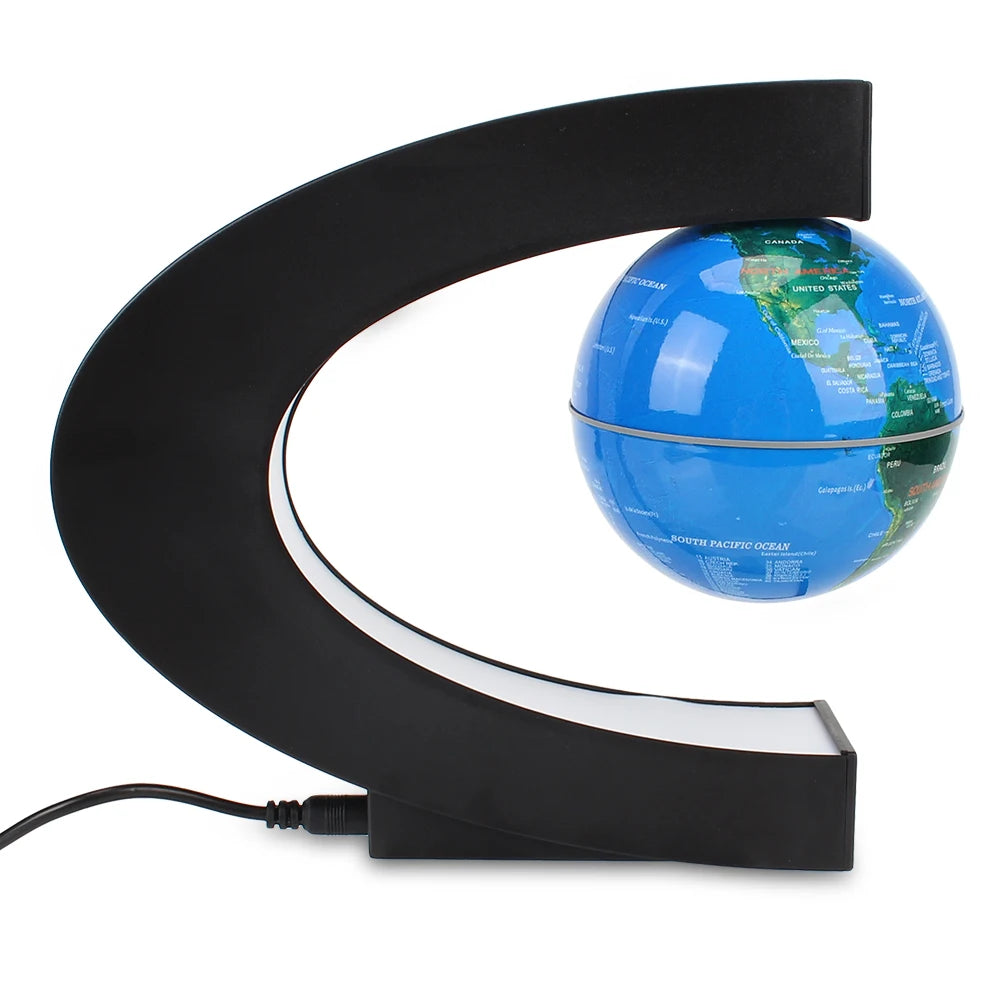 Magnetic Levitation LED World Map - Explore Ethereal