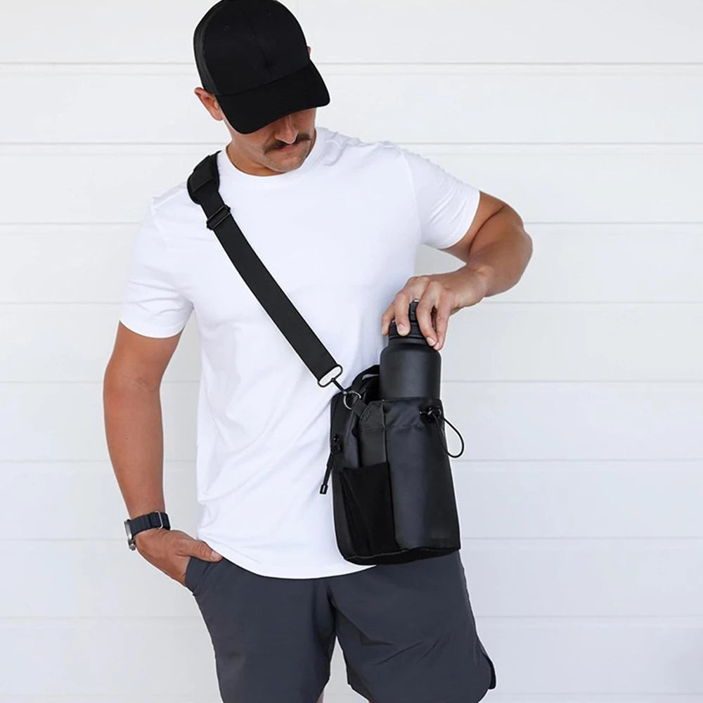 Fitness enthusiast using MagniCarry Pro magnetic bag during gym workout