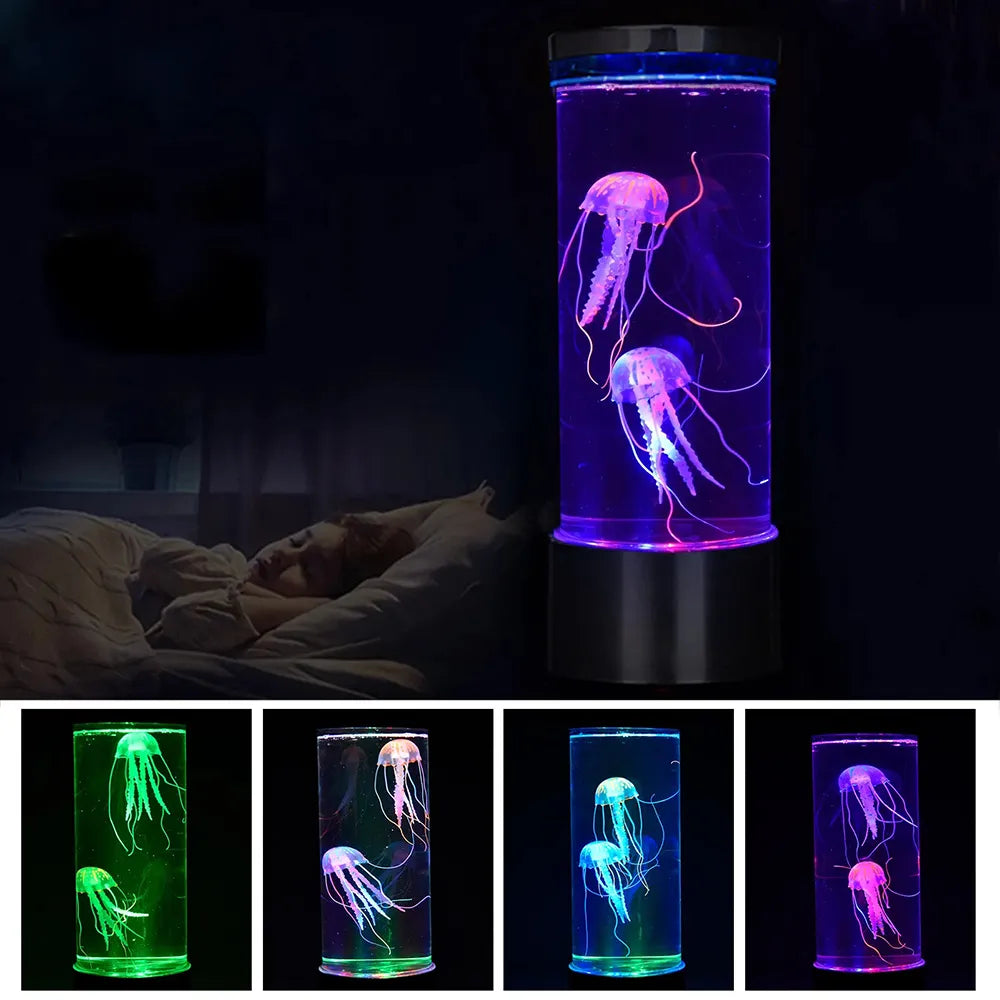 USB/Battery Powered Color Changing Jellyfish Lamp Table Night Light - Explore Ethereal