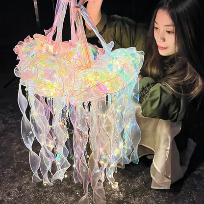 Portable Jellyfish Lamp Flower Lamp for Home Decoration Creative Night Light with Unique Design - Explore Ethereal