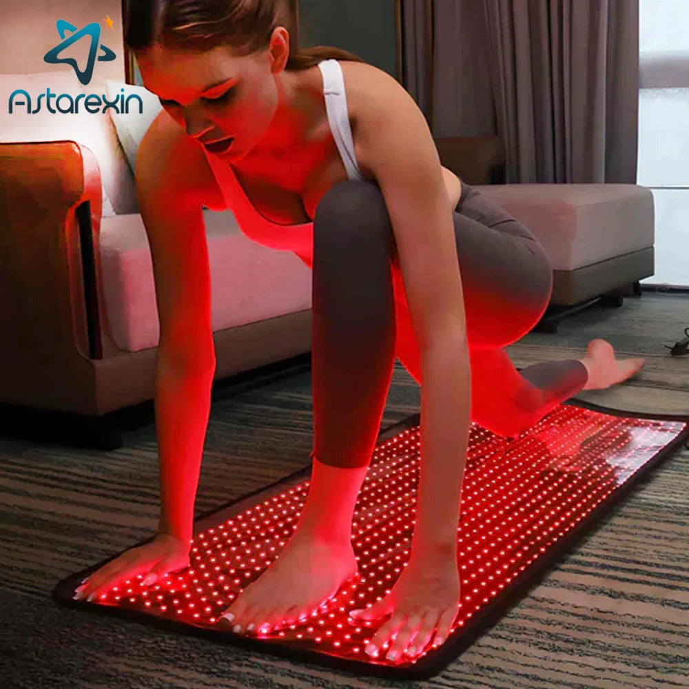 Red Light Therapy Heating Pad - 850nm Infrared Pain Relief Cushion for Back, Shoulder &amp; Muscle Recovery