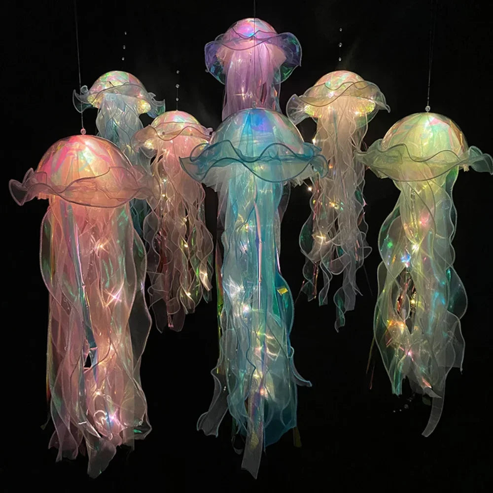 Portable Jellyfish Lamp Flower Lamp for Home Decoration Creative Night Light with Unique Design - Explore Ethereal