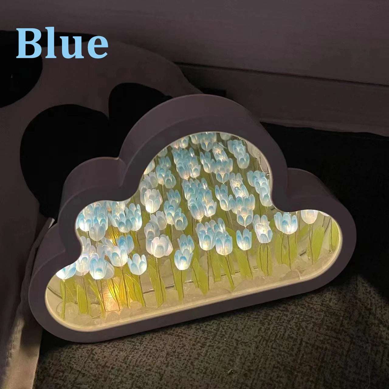 Creative Tulip Cloud Sea of Flowers Night Light - Explore Ethereal