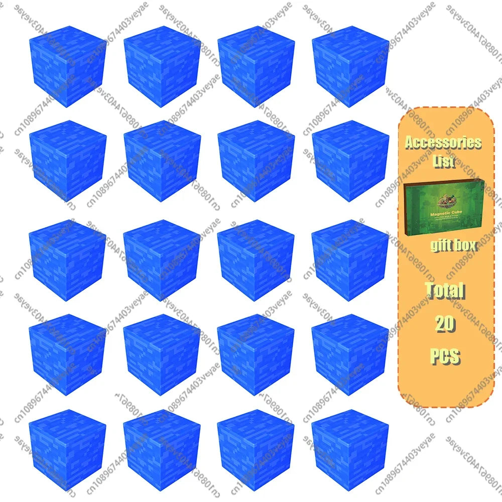 Magnetic Building Blocks - Mine World STEM Construction Set for Kids