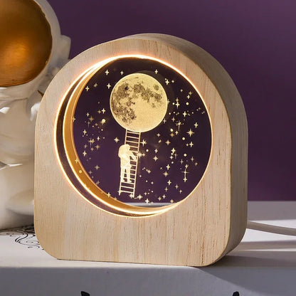 3D Crystal Laser Engraved Desk Decor
