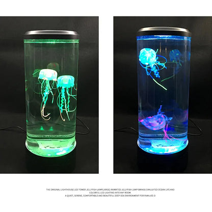 USB/Battery Powered Color Changing Jellyfish Lamp Table Night Light - Explore Ethereal