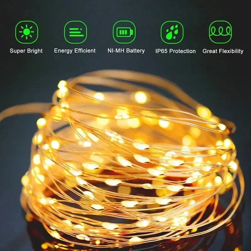 LED Solar Fairy String Lights - Explore Ethereal