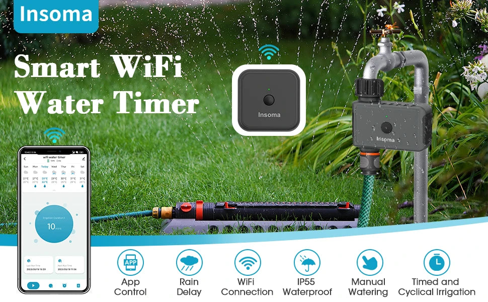 SmartFlow WiFi Water Timer - premium garden automation from Explore Etherea