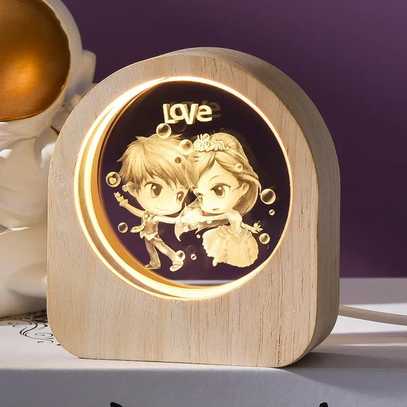 alt=&quot;3D Crystal Laser Engraved Desk Decor with intricate internal design&quot;
