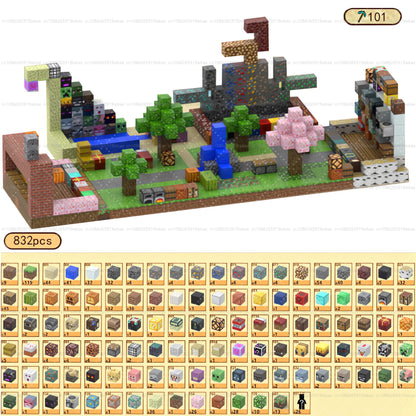 Magnetic Building Blocks - Mine World STEM Construction Set for Kids