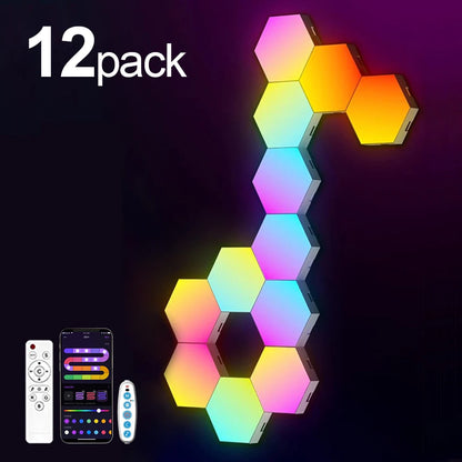 RGB Bluetooth LED Hexagon Light - Explore Ethereal