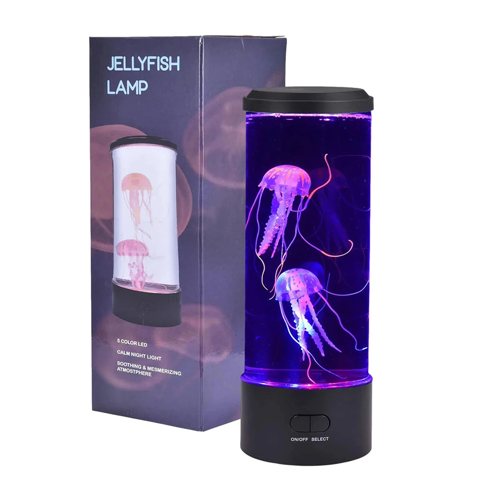 USB/Battery Powered Color Changing Jellyfish Lamp Table Night Light - Explore Ethereal