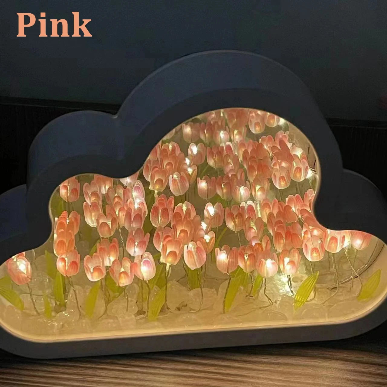 Creative Tulip Cloud Sea of Flowers Night Light - Explore Ethereal