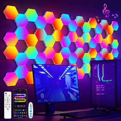 RGB Bluetooth LED Hexagon Light - Explore Ethereal