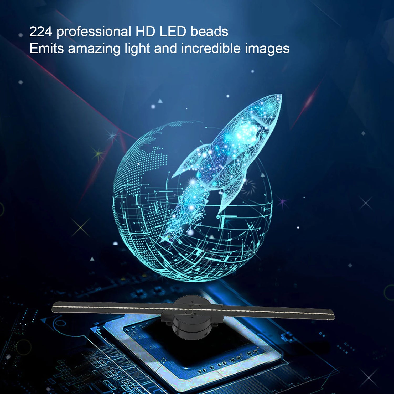 AeroVision 3D Hologram Display Fan - WiFi Smart Floating Image Projector