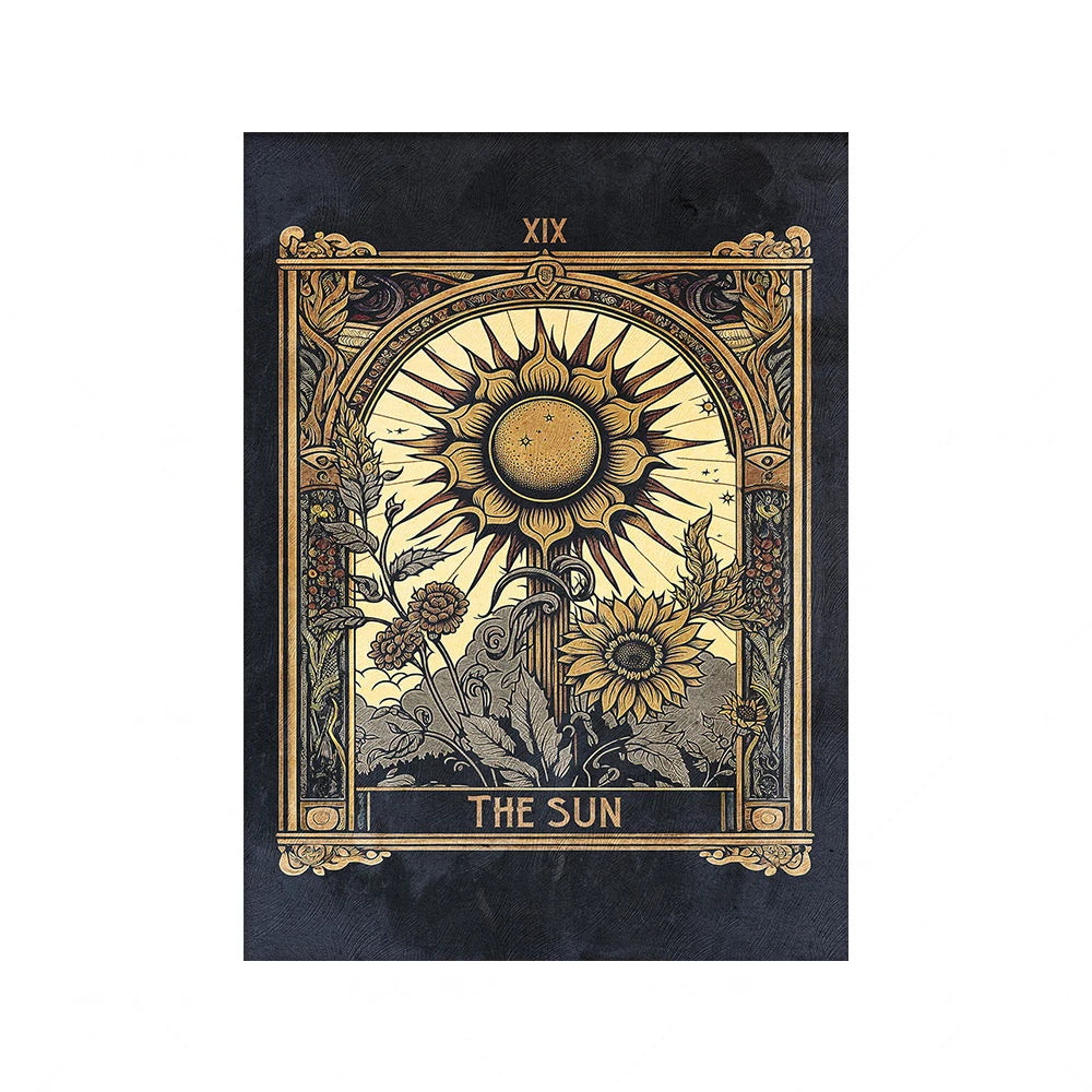 The Sun and The Moon Tarot Themed Wall Art - Explore Ethereal